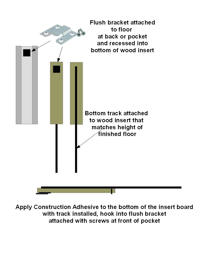 dutch pocket door bottom track